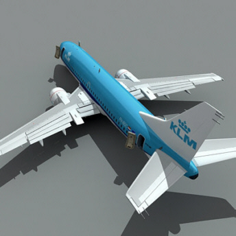 737 KLM 3D Model